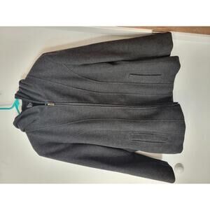 NorthCrest Women's Hooded Wool Blend Coat Size L